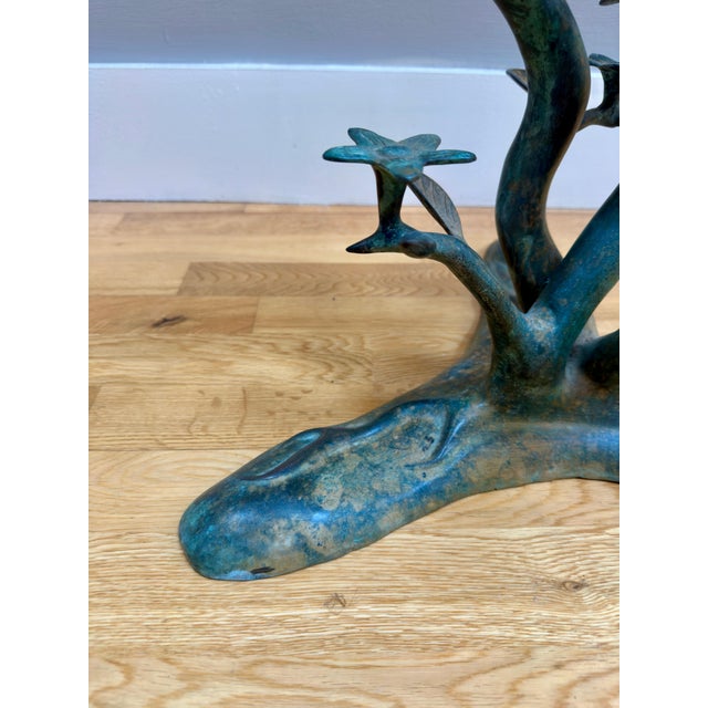 Vintage Bronze Verdigris Coffee Table by Willy Daro, 1970 For Sale - Image 4 of 16