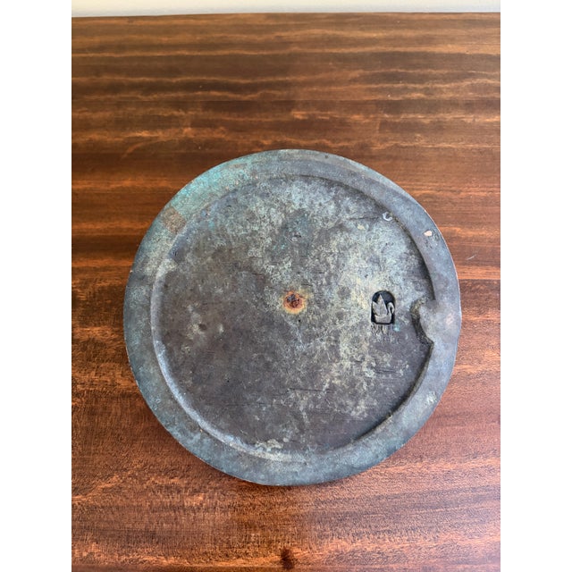 Metal Vintage English Country Verdigris Iron Garden Sundial "Time Began in a Garden" For Sale - Image 7 of 7