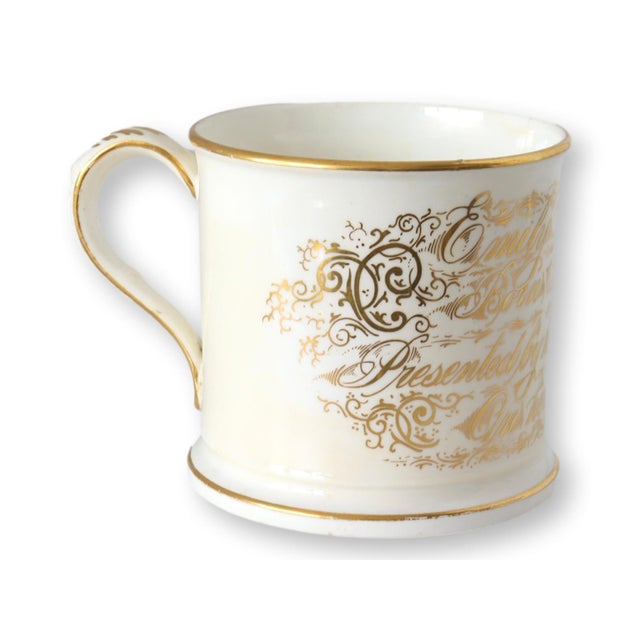 Late 19th Century 1881 Emily 3rd Birthday Celebration Porcelain Mug For Sale - Image 5 of 6