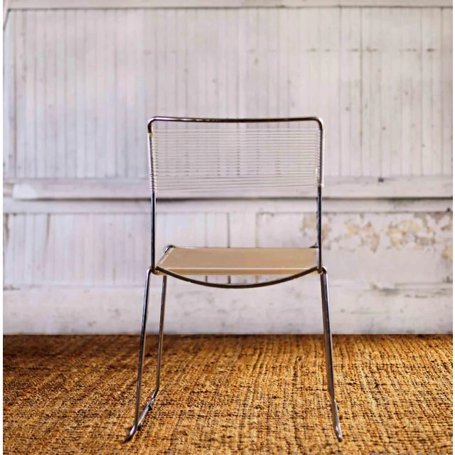 This 'Spaghetti Chair' was designed by Giandomenico Belotti for Alias, in Italy, during the 1980’s. It has chromed steel...