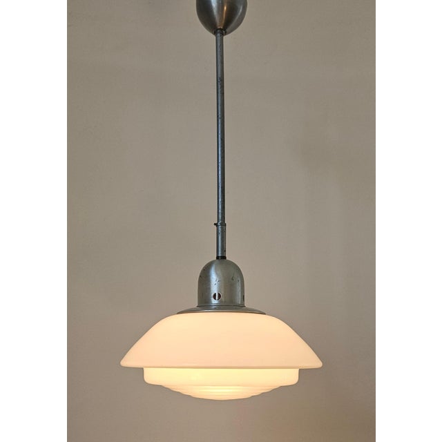 Art Deco Bauhaus Glass Pendant by Franta Anyz, 1930s For Sale - Image 10 of 16