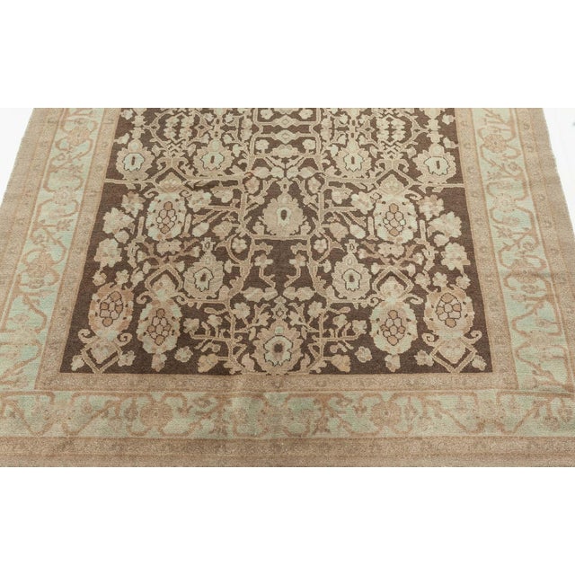 Traditional Inspired Beige Blue Brown Wool Rug by Doris Leslie Blau For Sale In New York - Image 6 of 6