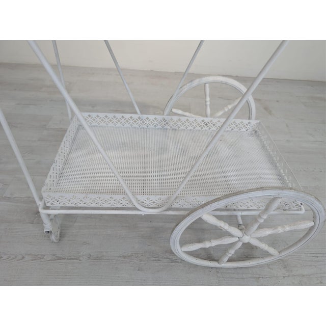 Vintage Mobile Serving Bar Cart For Sale - Image 11 of 13