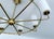 Large Vintage Italian Glass and Brass Chandelier, 1950s For Sale - Image 16 of 18