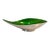 Reed & Barton Emerald Green Enamel Silverplate Pear Shaped Bowl Mid Century Modern For Sale