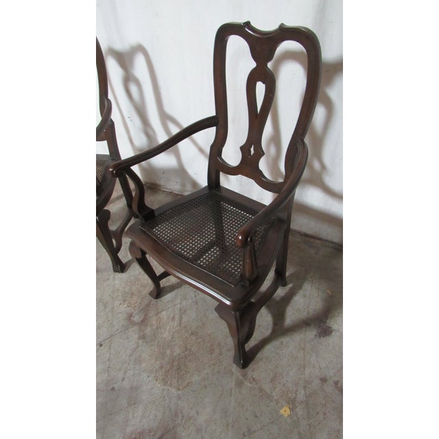 1980s Set Baker Dining Room Chairs Kitchen Farmhouse Rustic For Sale - Image 10 of 10