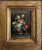 Vintage Miniature Italian Floral Still Life Oil Painting in Gold Frame For Sale - Image 4 of 7