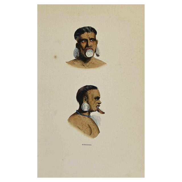 Auguste Wahlen, Botocudos, Lithograph, 1844 For Sale