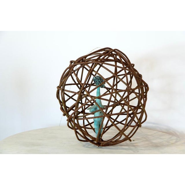 Caged Woman 2 in Rusted Iron, 2010s For Sale - Image 12 of 15