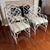 White 1970s Set of 4 Faux Bamboo Chippendale Arm Chairs For Sale - Image 8 of 12