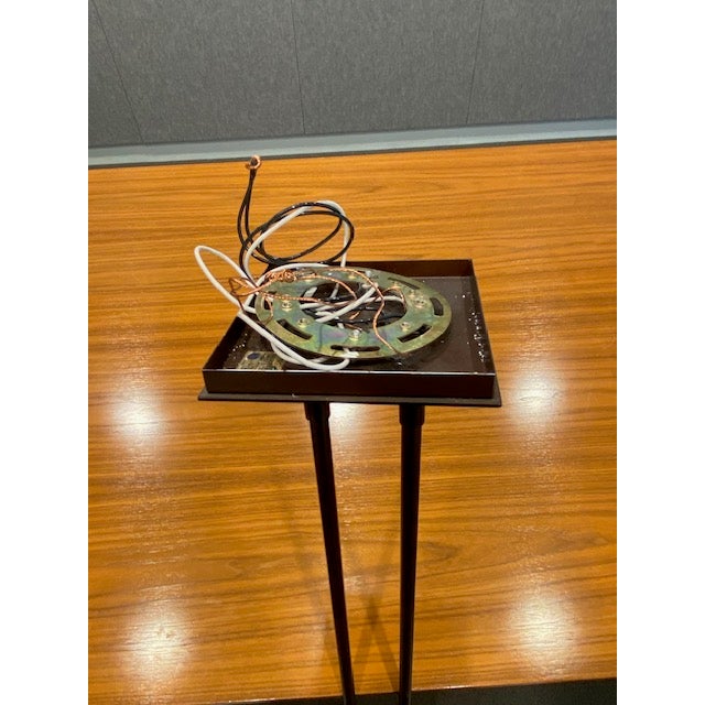 Beautiful Hand-Forged Hubbardton Pendant Fixture For Sale - Image 11 of 12
