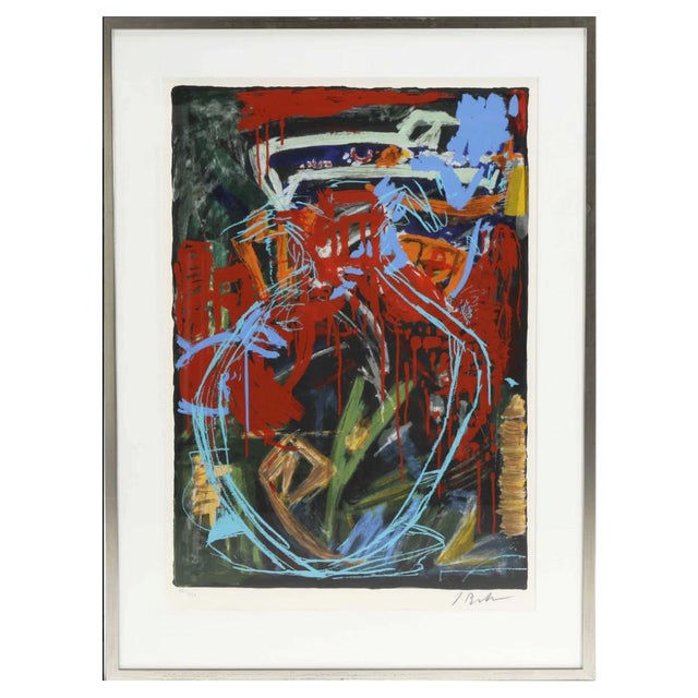 Jens Birkemose, Composition, 1940s, Lithography For Sale