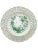 Green Wall Decoration Plates in Porcelain, Set of 2 For Sale - Image 4 of 10