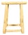 Vintage Rustic Stool in Elm For Sale