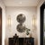 Brown Deep Bronze Aluminum Tray & Wall Art with Chisel Texture - Large For Sale - Image 8 of 9