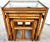 Mid-Century Modern Franco Albini Style Bamboo Nesting Tables For Sale - Image 3 of 14