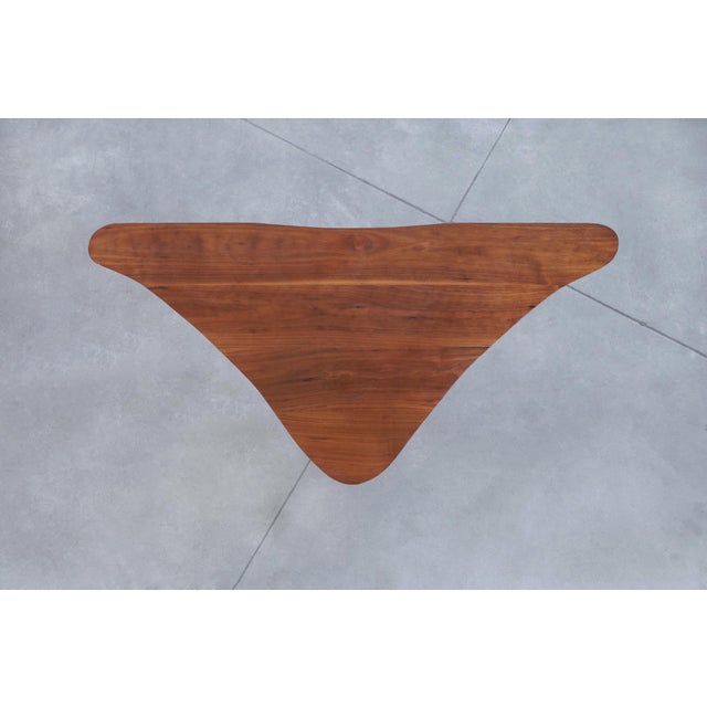 20th Century American Studio Craft Walnut Coffee Table For Sale - Image 13 of 13