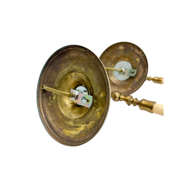 Metal Vintage French Barley Twist Brass Wall Lights, 1970, Set of 2 For Sale - Image 7 of 12