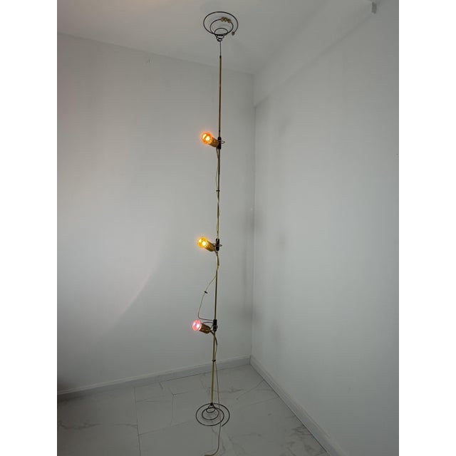 Adjustable Ceiling or Floor 3-Light Lamp in the style of Francesco Fois for Reggiani, 1970s For Sale - Image 15 of 15