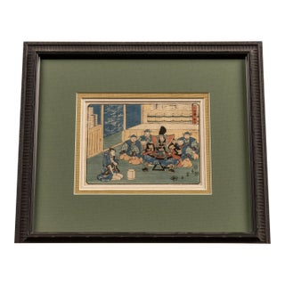 Sushiya From Yoshitsune Senbon Zakura by Utagawa Kunisada For Sale