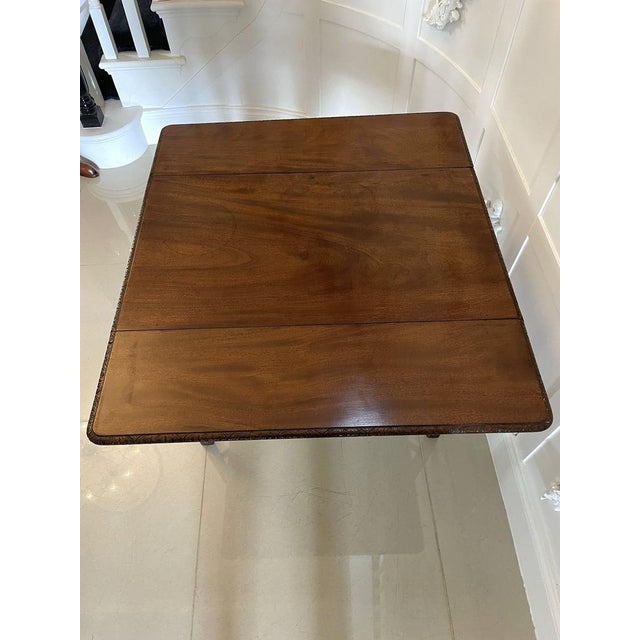 Brown Antique Chippendale Mahogany Children's Pembroke Table, 1760 For Sale - Image 8 of 16