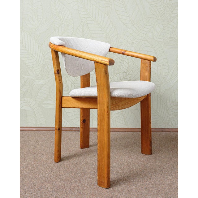Vintage Dining Chairs in Pine, 1980s, Set of 4 For Sale - Image 4 of 9
