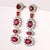 Contemporary 9.4 Carat Burma Ruby and Diamond Multi Shape Drop Earrings, A Pair For Sale - Image 3 of 7