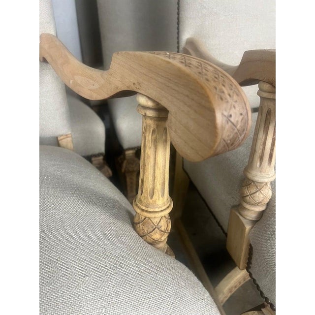 Set of Ten French Carved Wood Armchairs, Louis XV–Inspired, Early 20th Century For Sale - Image 9 of 18