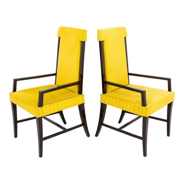 Michael Berman "Nora" Arm Chairs, Pair For Sale