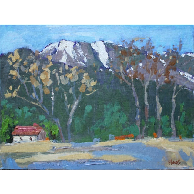Contemporary Original Modern Impressionist Oil Painting, "Mt. Rose in Fall" For Sale - Image 13 of 13