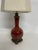 Traditional Vintage Oxblood Red Ceramic Table Lamp For Sale - Image 3 of 13