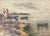 Alberto Corsini, On the Beach near Naples, Oil Painting on Canvas, in Very Good conditions. Designed 1960 to 1969 This...