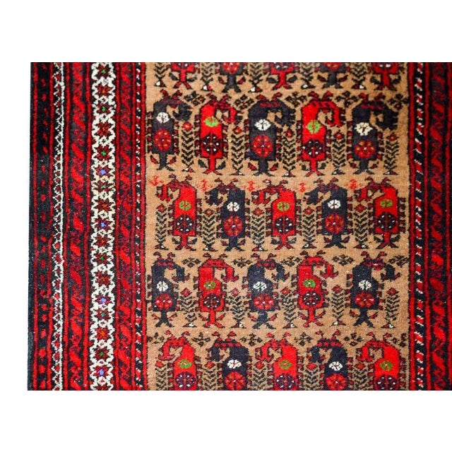 Mid 20th Century Vintage Afghani Baluch Prayer Rug For Sale - Image 5 of 12