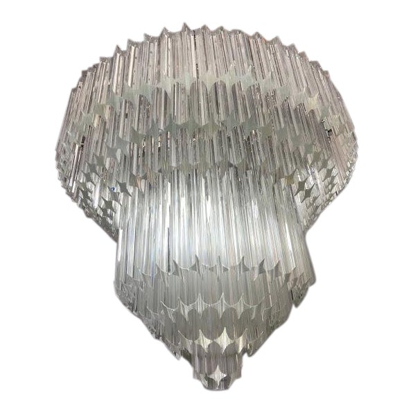 Art Deco Murano Glass Quadriedo Chandelier Chairish