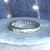 Art Deco Antique Platinum Diamond Eternity Band Ring – A Circle of Light, c.1920, Size 6.75 For Sale - Image 3 of 6
