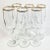 Art Deco Vintage Gold Trimmed Champagne Flutes- Set of 6 For Sale - Image 3 of 11