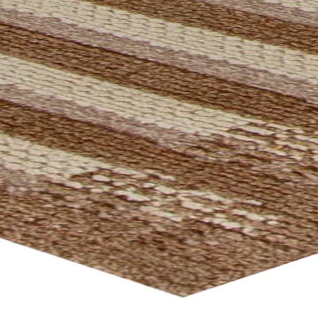 Modern Swedish-Inspired Wool Runner by Doris Leslie Blau For Sale In New York - Image 6 of 6