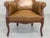 Chippendale Leather Armchair, 1960s For Sale - Image 9 of 18