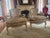 Louis XVI Style Distressed Cream Painted Bergere Chairs - A Pair For Sale - Image 9 of 12