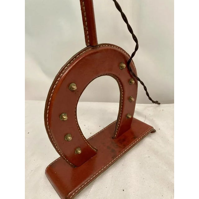 Mid-Century Modern Vintage Lamp by Jacques Adnet, 1950s For Sale - Image 3 of 9