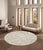 2010s Edgy Hand-Tufted Ivory Area Rug- 6' 0'' X 6' 0'' For Sale - Image 5 of 5