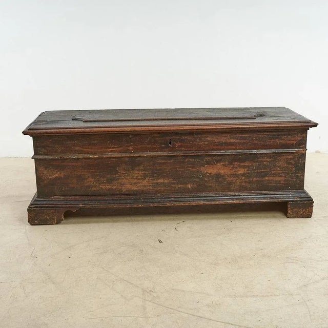 Trunk in Walnut, 1700s For Sale - Image 9 of 9