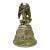 Vintage Late 20th Century Angel/Nativity Scenery Pewter Bell For Sale