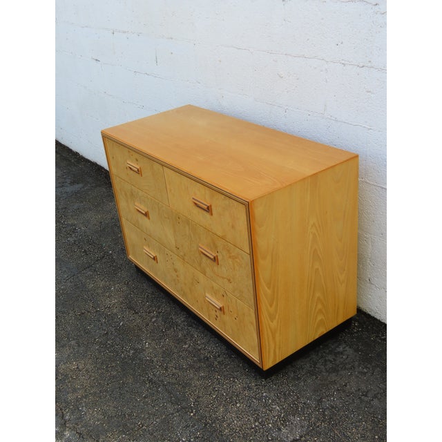 Henredon Scene Two Mid Century Modern Burlwood Inlay Dresser 6345 For Sale - Image 12 of 18