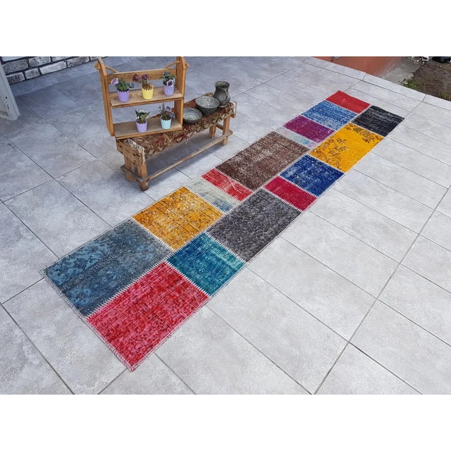 1960s Handmade Decorative Floor Runner For Sale - Image 10 of 10