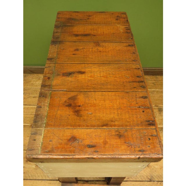 Rustic Rustic Handmade Kitchen Side Table For Sale - Image 3 of 18