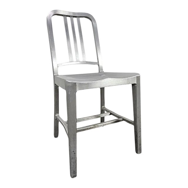 2000s Emeco Classic Aluminum Navy Chair For Sale