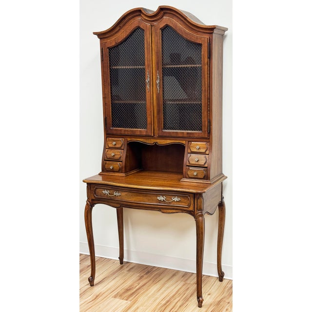 French Provincial Vintage Thomasville Furniture Camille Collection French Provincial Secretary Desk For Sale - Image 3 of 13