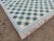 Mid-Century Modern Handmade Cotton Vegetable Dyed Checked Gingham Rug in Sky Blue With Cream and Forest Green - 6x9 For Sale - Image 3 of 11
