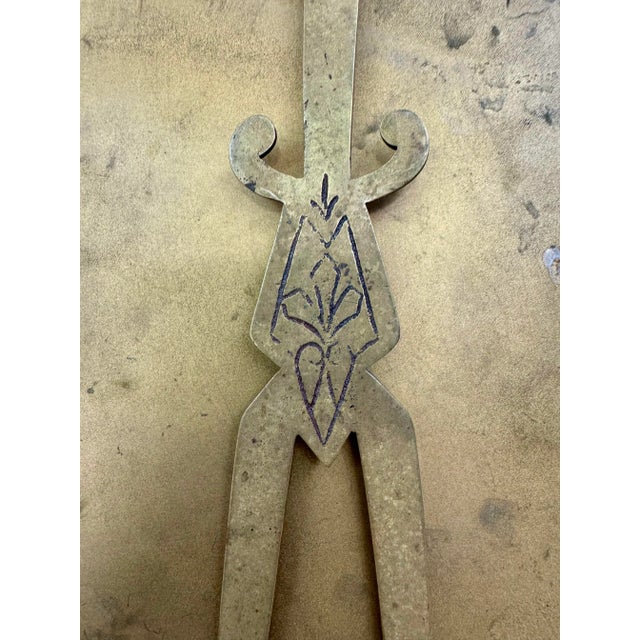 Antique Bronze Ornate Gone With the Wind Standing Dresser Vanity Makeup Table Mirror For Sale - Image 12 of 12